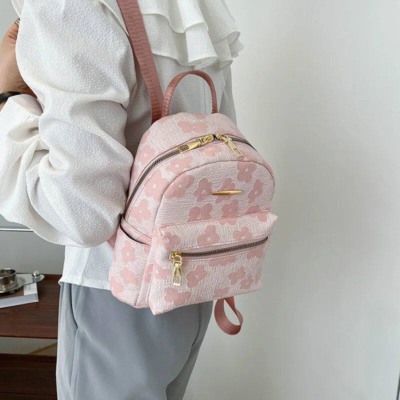рюкзак pu leather shoulder mini small backpack multi-function ladie No brand