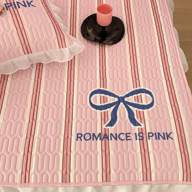 Love bow bed g skirt latex mat cool mat three-piece set summer soft mattress mattress sheets can be washed by water