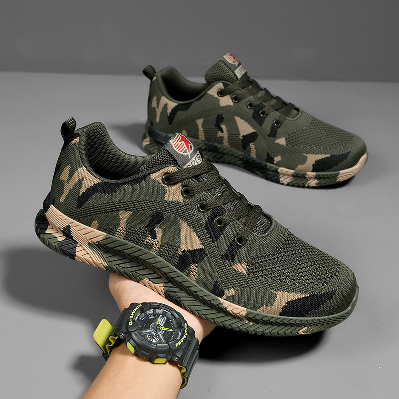 Authentic New Camouflage Shoes, Training Shoes, Tuli Training Shoes, Running Shoes, Non-Slip Men's Outdoor Breathable Camouflage Sports Shoes