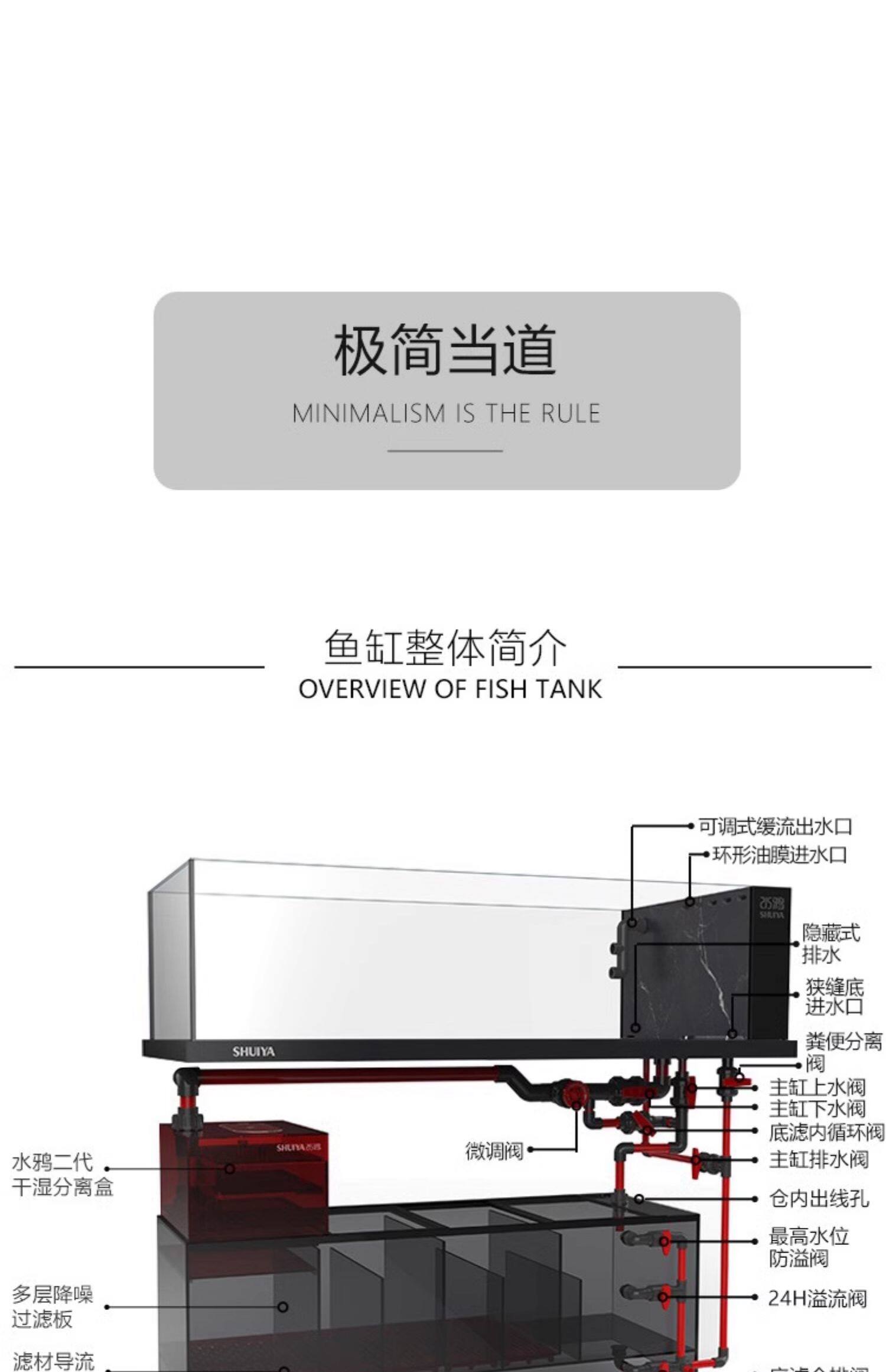水鸦鱼缸金鱼缸客厅大型底滤兰寿缸水草缸五面金晶超白玻璃免换水 detail 28