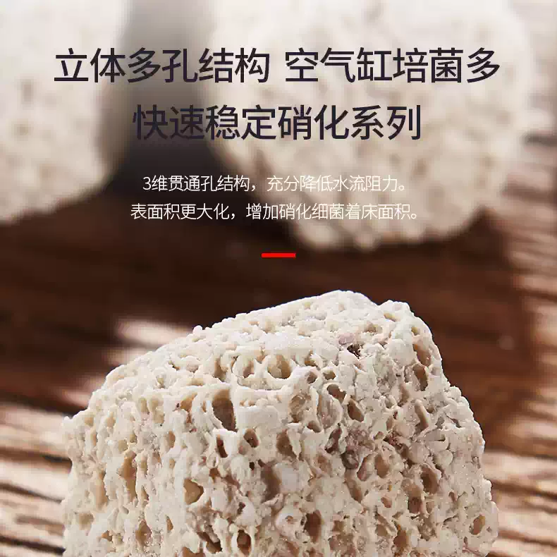 满堂鸿鱼缸过滤材料菌巢鱼池净水培菌环稳定水质硝化细菌屋多孔 detail 5
