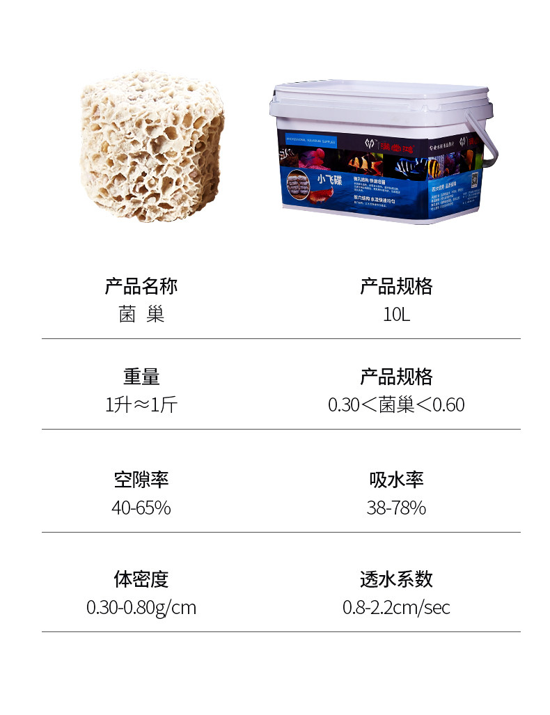 满堂鸿鱼缸过滤材料菌巢鱼池净水培菌环稳定水质硝化细菌屋多孔 detail 15