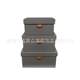 Manufacturer direct supply creative Chinese soft furnishing small leather button-up space cover storage box cloakroom sorting box sample room box