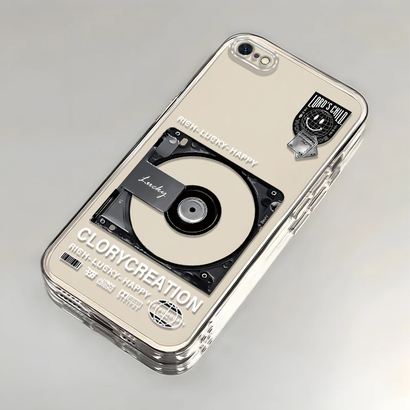 Retro Record-Style Phone Case Suitable for Apple 6S/7/8Plus, New Iphonexsmax Soft Xr Case, Se Shockproof 11Pro Full Coverage 12/13 Premium I14P Transparent Case Ip15/16 for Women and Men Retro Record-Style Phone Case Suitable for Apple 6S/7/8Plus, New Iphonexsmax Soft Xr Case, Se Shockproof 11Pro Full Coverage 12/13 Premium I14P Transparent Case Ip15/16 for Women and Men