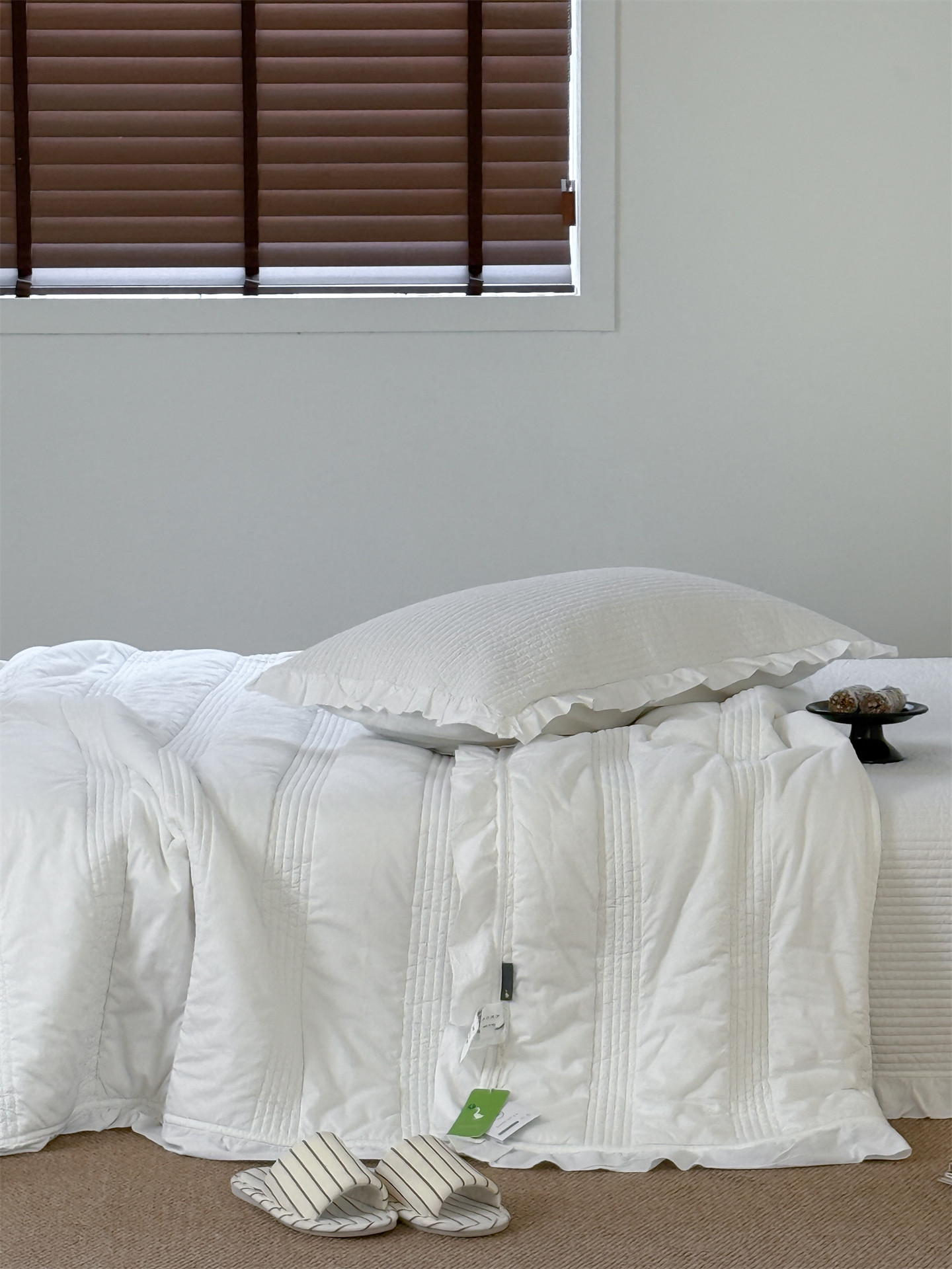 Корейский комплект постельного белья из чистого хлопка 60 нитей, простой однотонный покрывал трех предметов, свежее стеганое одеяло четыре предмета