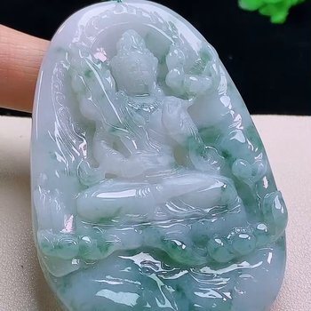 Myanmar jadeite void tibetan jade pendant natural jade a