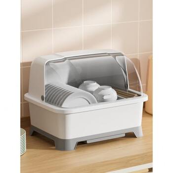 Multifunctional household sub-cover countertop german product bowls, plates and chopsticks storage cabinet storage rack kitchen drain box