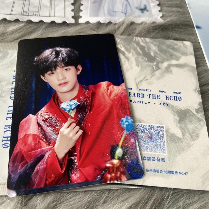 TF家族三代小卡蝴蝶效应演唱会周边个人款张极朱志鑫全套已绑卡_动漫3C