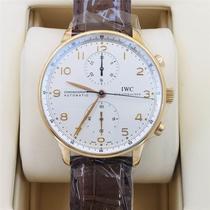 (Loluo Luxury Products) 9 8 New] Portuguese IW371402 dial 41mm chronograph 18K rose gold automatic