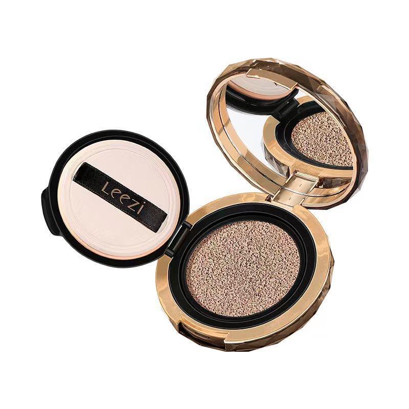 莉兹无瑕美颜气垫霜送替换装遮瑕不卡粉不脱妆持妆温和不刺激提升气色保湿滋润自然遮