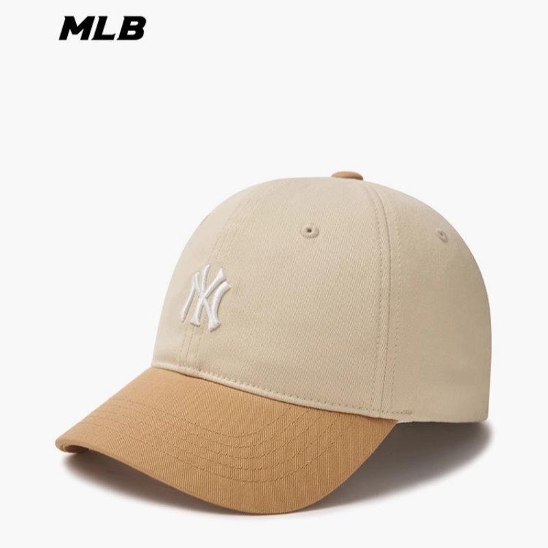 MLB官方 男女情侣学院风软顶棒球帽遮阳经典时尚24夏季新款CPV02