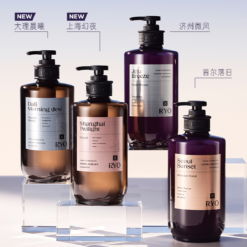 韩国吕RYO滋盈韧发香氛洗发水580ml
