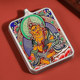Pendentif tibétain Zakilam thangka, année du zodiaque, roi immobile, dieu jaune de la richesse, boîte Gawu, collier tibétain, tara verte