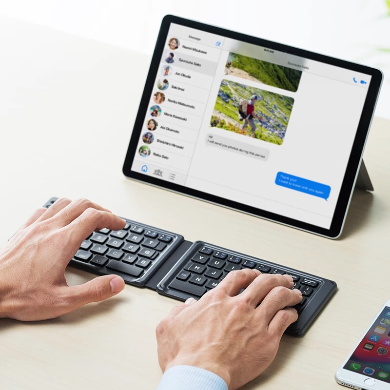 Japan Sanwa Foldableing Wireless Bluetooth Keyboard Portable Android iPad Mobile Phone Mac Tablet Mini Ultra-Thin Creative Japan Sanwa Foldableing Wireless Bluetooth Keyboard Portable Android iPad Mobile Phone Mac Tablet Mini Ultra-Thin Creative