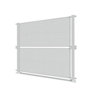 New windproof galvanized punching board fence r hole net fence guardrail construction fence windproof and dustproof punching