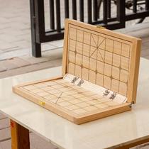 45mm Lift Folding Chess Board Red Oak Chinese Chess Board Handmade Solid Wood Portable Storage