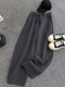 2025 Fashionable Two-Piece Casual Outfit Hooded Sweatshirt Spring and Autumn Sports Suit Women's New Stylish Wide-Leg Pants
