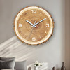 Wabi-Sabi Style Living Room Clock, Imitation Wood Grain Wall Clock, Modern Simple Quartz Clock, Creative Home Tree Ring Clock