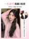 [Super invisible hair ring ponytail] Wig braids for women with long curly hair simulated hair rubber band low tie natural slightly curly braids