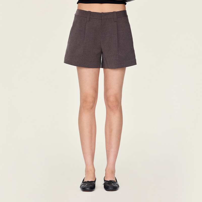 Cdou Commuting Series Easy Daily Suit Shorts Double Pleated Versatile Hip-Slimming Comfortable and Refreshing Cdou Commuting Series Easy Daily Suit Shorts Double Pleated Versatile Hip-Slimming Comfortable and Refreshing