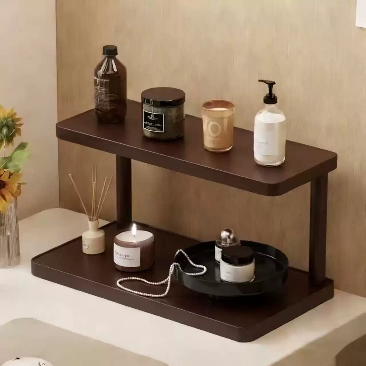 Desktop storage rack cup storage rack dining table countertop work station water cup coffee cup tea set small cup stand table