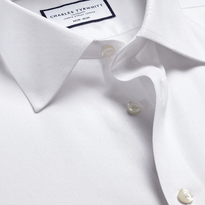 ХЛОКОВАЯ РУБАШКА Charles Tyrwhitt мужская, облегающий крой