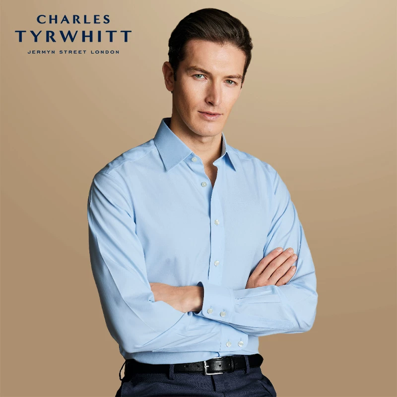 CHARLES TYRWHITT Charlotte Тилбери, хлопковая рубашка, slim fit
