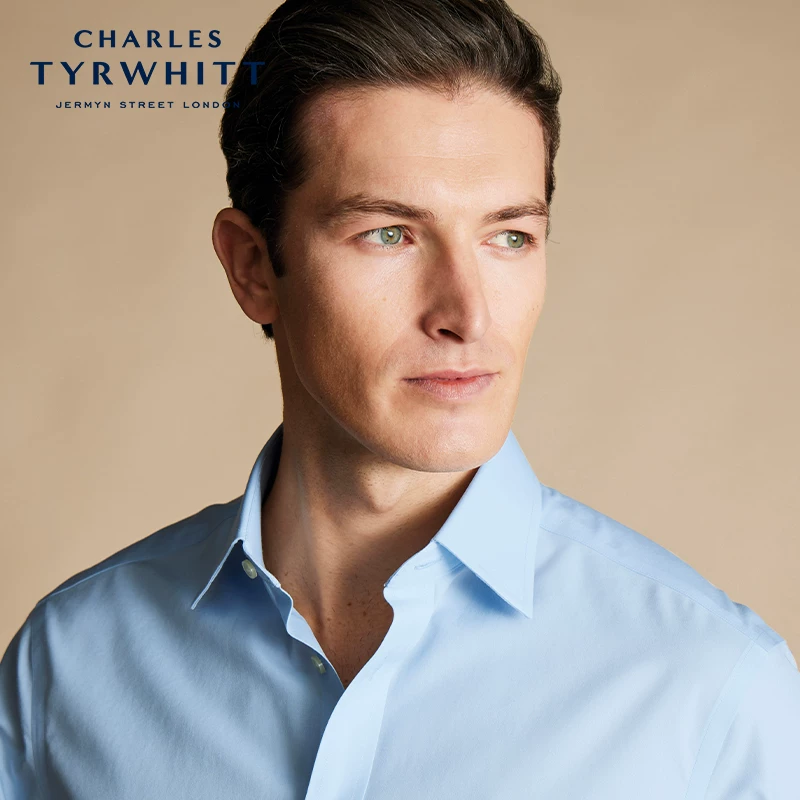 CHARLES TYRWHITT Charlotte Тилбери, хлопковая рубашка, slim fit
