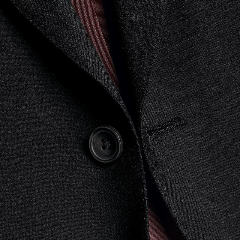 CHARLES TYRWHITT Черный классический костюмный пиджак, приталенный