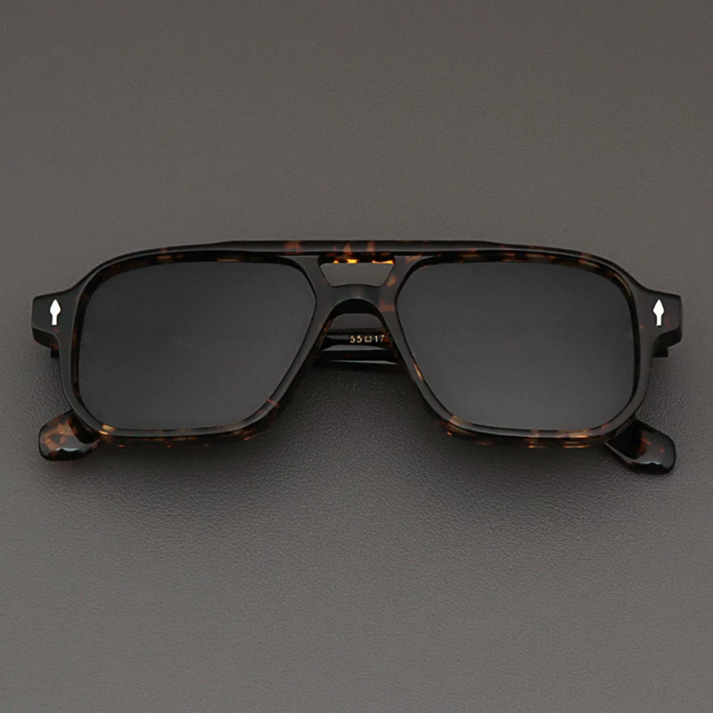 Очковые солнцезащитные очки MOSCOT LEMTOSH в американском стиле для мужчин, очки-пилоты с двойной мостовой раму из масляного панно в тигровой коричневой оправе с леопардовым принтом для женщин