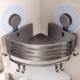 Triangular bathroom toilet toilet without punching corner washbasin powerful suction cup storage rack basket storage rack wall hanger