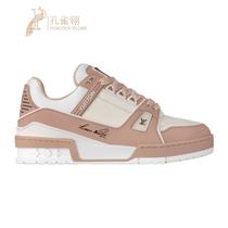 (Ingot 100) Womens shoes frosted leather low-top sneakers