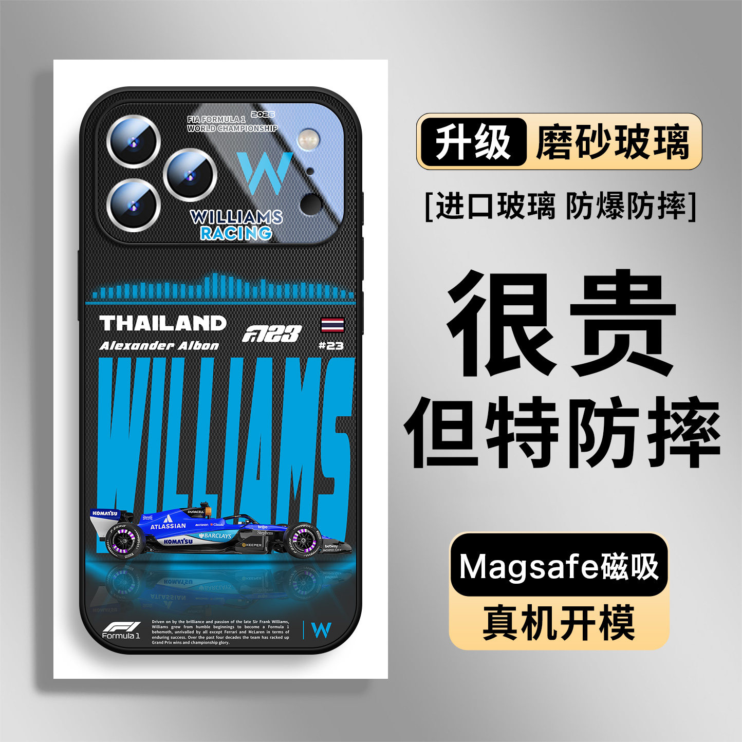 Formula 1 Racing Team MagSafe Glass Collection 34 iPhone Case