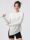 Yoga Tops for Women in Autumn and Winter, Loose and Slimming, Long-Sleeved Blouses, Running Training Clothes, Pilates Fitness T-Shirts, Round Neck