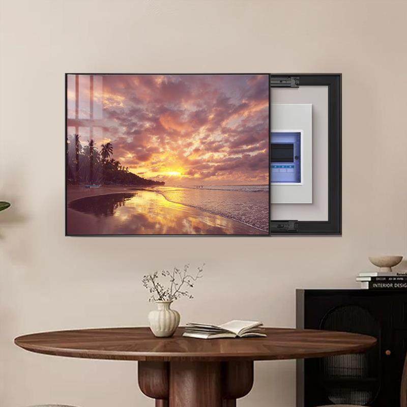 High-Quality Decorative Painting for Electric Meter Box, New Switch Cover, Minimalist Wall-Mounted, Traceless Panel, Meter Box Power Supply Wall Exterior