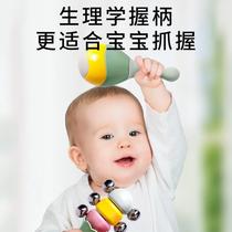 Baby toy hand rattle for newborns 0 to 3 months and 6 years old baby grasping training hammer chewable rattle