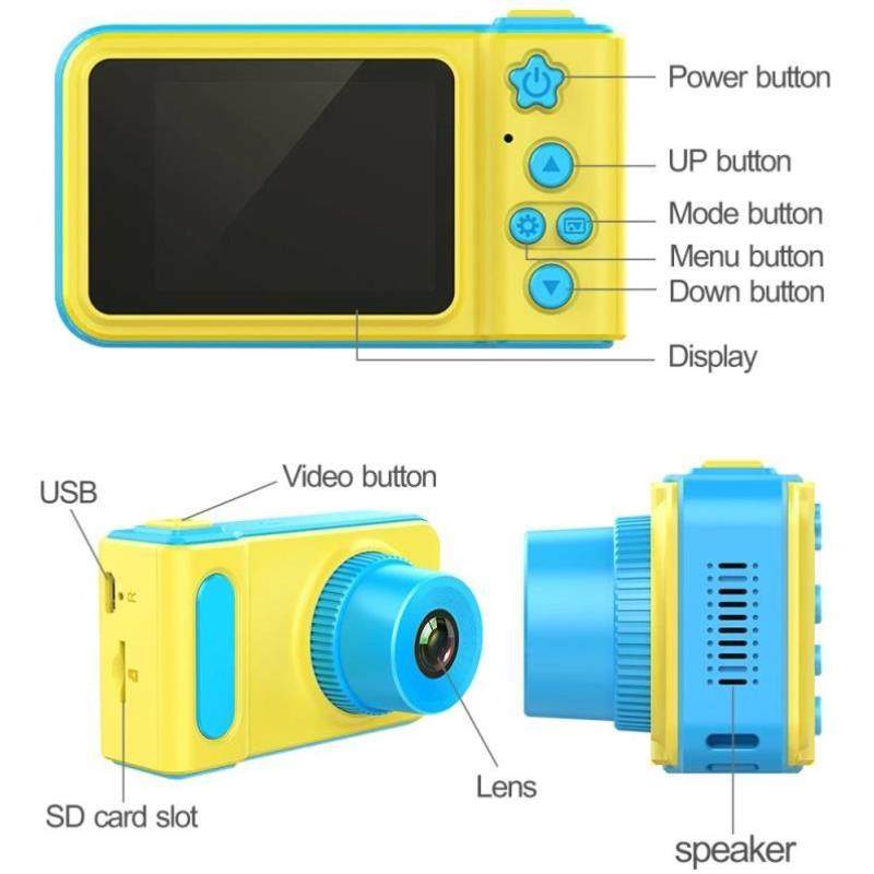 Powder Blue ChildrenS Toy Camera Mini Mini Digal Camera E