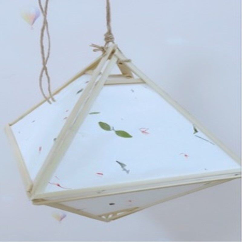Make a Something Flower And Flower lantern Lantern Bamboo Strips Material Bag Corra Creativity Making Gift Chandelia Lamp Shade