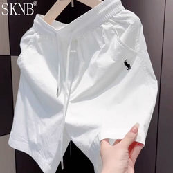 American Casual Shorts for Men, Summer Thin Loose Sports Quick-Drying Beach Shorts, Versatile Trendy Brand Five-Point Shorts for Men