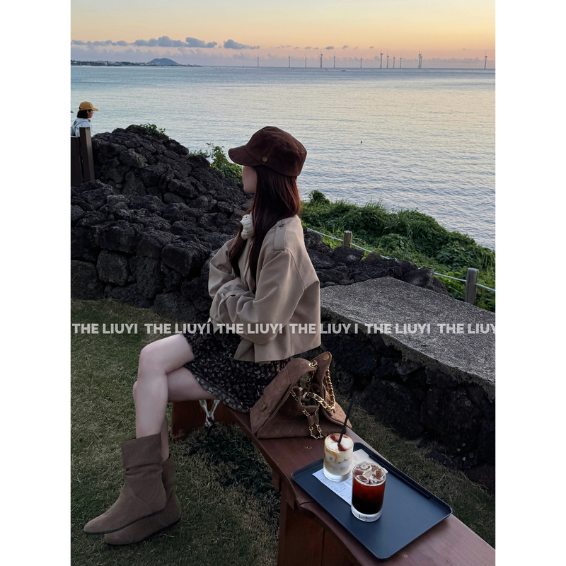 【Liuyi】Milan Trench Coat~ New Autumn Style High-End Short British-Style Trench Coat Jacket 67294 【Liuyi】Milan Trench Coat~ New Autumn Style High-End Short British-Style Trench Coat Jacket 67294