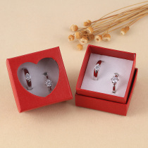 Simulated fake diamond ring pair of rings wedding props wedding rings couple rings pair of open-ended jewelry wedding supplies