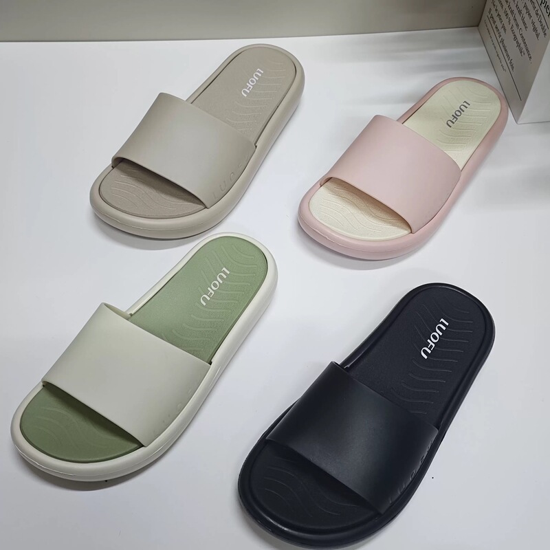 Rosen Slippers for Women, Summer Outdoor Wear, New Style, Thick-Soled, Soft-Soled, Comfortable for Home, Non-Slip, Casual, Outdoor Wear, Beach