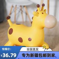 Xinjiang Tibet Jumping Horse Childrens Pony Inflatable Toy Baby Riding Jumping Deer Adults Can Sit Rubber