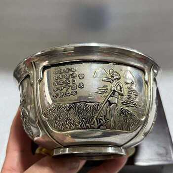 Antiques and miscellaneous copper bowl ornaments, antique and old copper bowls, good harvests, tea bowls, bowls, home decoration crafts