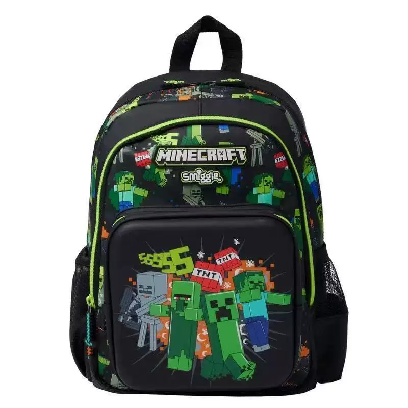 Cartoon school bag, universal backpack with zipper