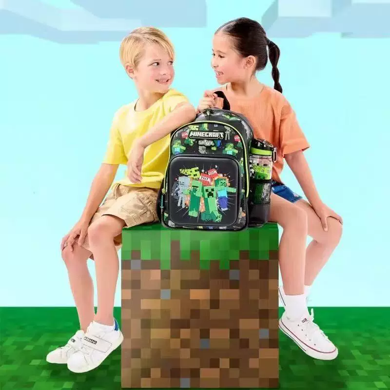 Cartoon school bag, universal backpack with zipper