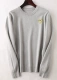 Светло -серый о воротник+джинсин