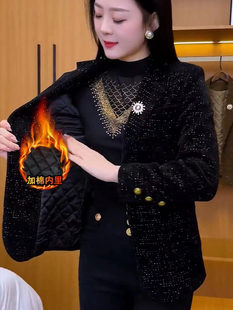 Осенняя куртка, стеганый модный костюм, в стиле Шанель, в корейском стиле, по фигуре