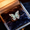 New natural A-grade ice jade butterfly ring open ring ring ring simple and fashionable KBR51229006