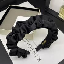 Womens headband high-end fashionable high-ceiling Hong Kong style face wash headband hairpin 2024 new headwear hair press